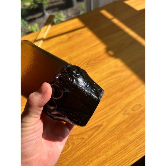 Tiffin Franciscan Madeira brown 4 drinking glasses vintage heavy - Picture 5 of 8